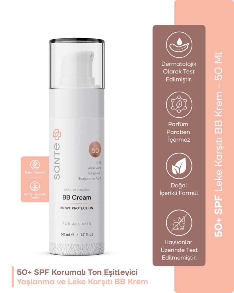 Sante Plus Cilt Tonu Eşitleyici ve Leke Karşıtı BB Krem 50ml(1)