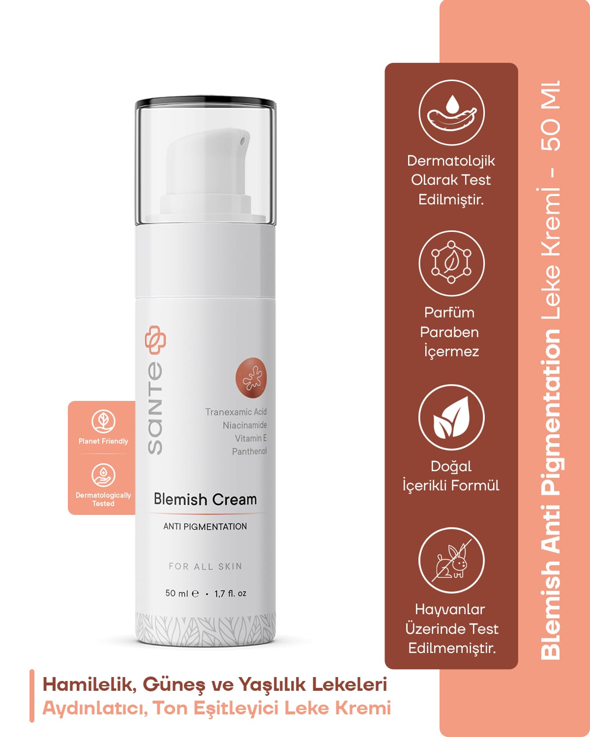 Sante Plus Aydınlatıcı Ton Eşitleyici Leke Kremi 50 Ml (1) Sante Plus Aydınlatıcı Ton Eşitleyici Leke Kremi 50 Ml (1)