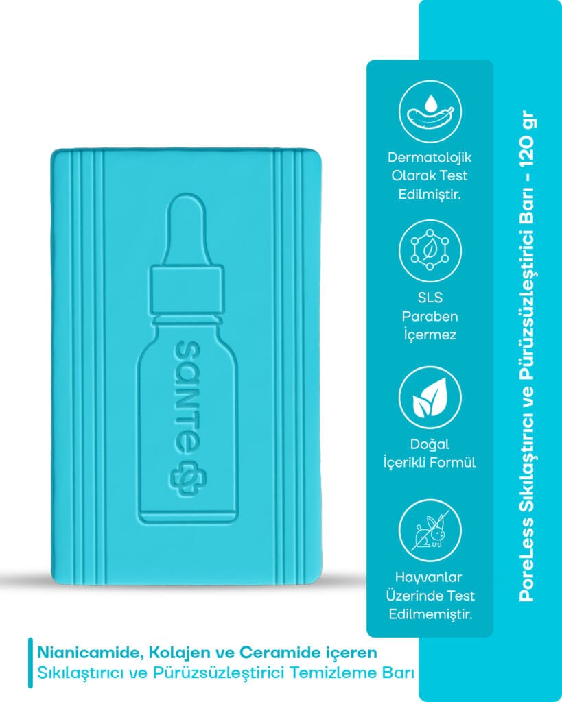 Sante Plus PoreLess Gözenek Sıkılaştırıcı ve Pürüzsüzleştirici Temizleme Barı 120 Gr